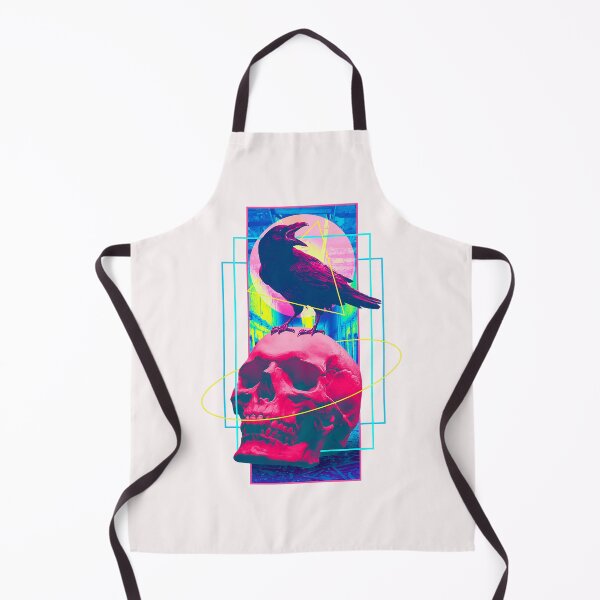 Item preview, Vaporwave Aesthetic Crow & Skull designed and sold by Hudoges.
