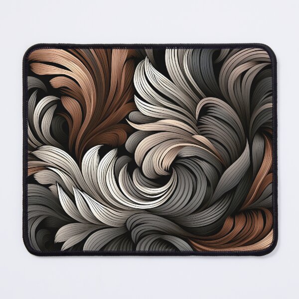 Item preview, toffee color swirling abstract decorative print designed and sold by dcrc.