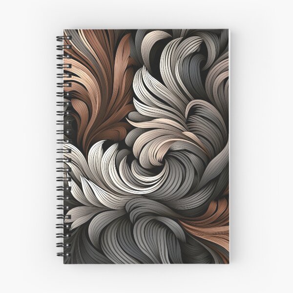 Item preview, toffee color swirling abstract decorative print designed and sold by dcrc.