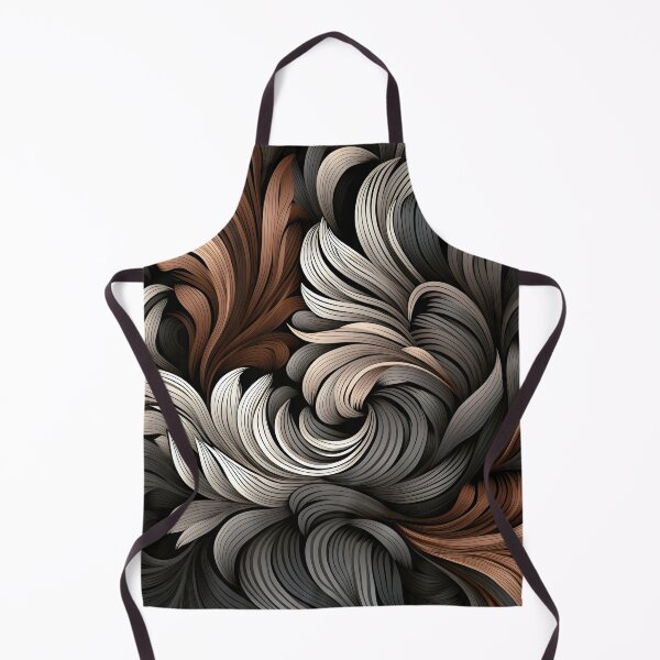 Item preview, toffee color swirling abstract decorative print designed and sold by dcrc.