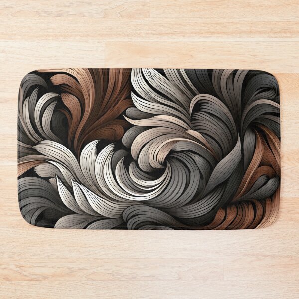 Item preview, toffee color swirling abstract decorative print designed and sold by dcrc.