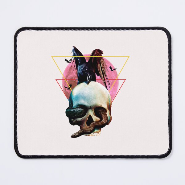 Item preview, Vaporwave Cosmic Crow & Serpent Skull designed and sold by Hudoges.
