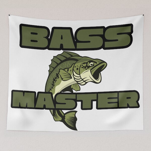 Item preview, bass master funny fishing design designed and sold by Alyn8.