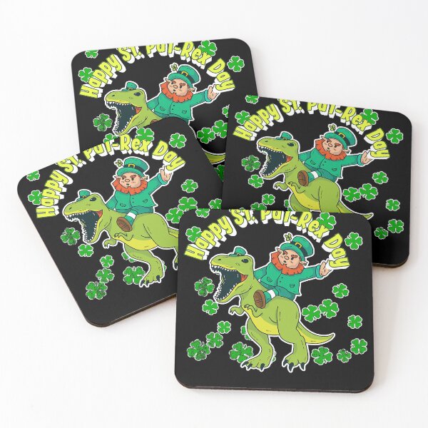Item preview, Happy St Patricks Day St Patrex T Rex Leprechaun Clover designed and sold by BalladOfZeus.