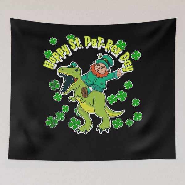 Item preview, Happy St Patricks Day St Patrex T Rex Leprechaun Clover designed and sold by BalladOfZeus.