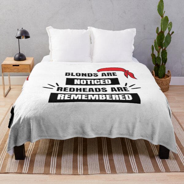 Item preview, Blondes are Noticed Redheads are Remembered designed and sold by ColourTrials.