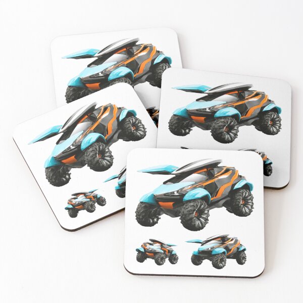 Item preview, ATV future all-terrain vehicle orange blue designed and sold by janjacbu.