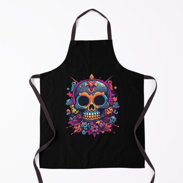 Artikelvorschau, Tiki-Voodoo-Schädel mit Blumen-Design entworfen und verkauft von Burn-Ego.
