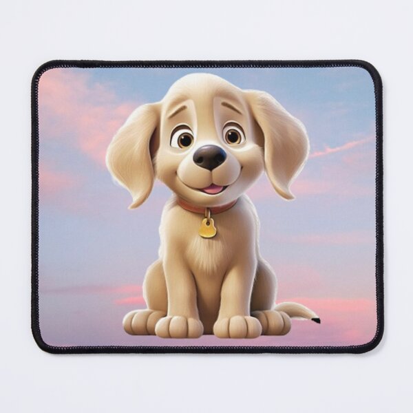 Item preview, Cute Retriever puppy dog in sitting position designed and sold by JaroDesign2023.