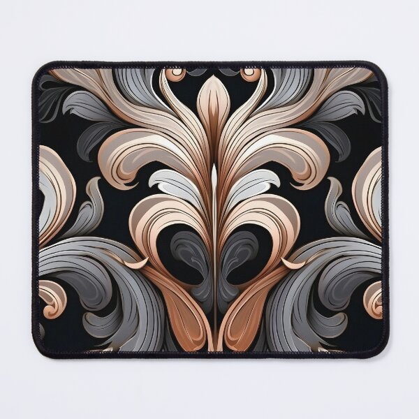 Item preview, toffee color swirling abstract decorative print designed and sold by dcrc.