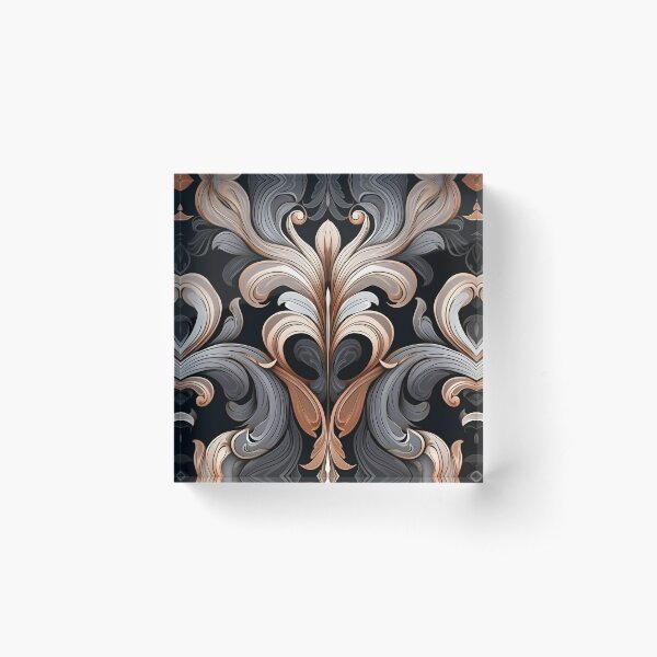 Item preview, toffee color swirling abstract decorative print designed and sold by dcrc.