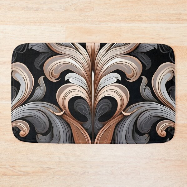 Item preview, toffee color swirling abstract decorative print designed and sold by dcrc.