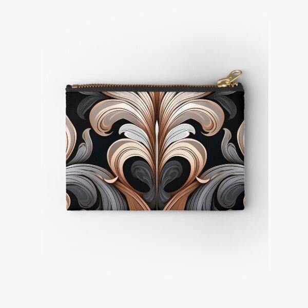Item preview, toffee color swirling abstract decorative print designed and sold by dcrc.