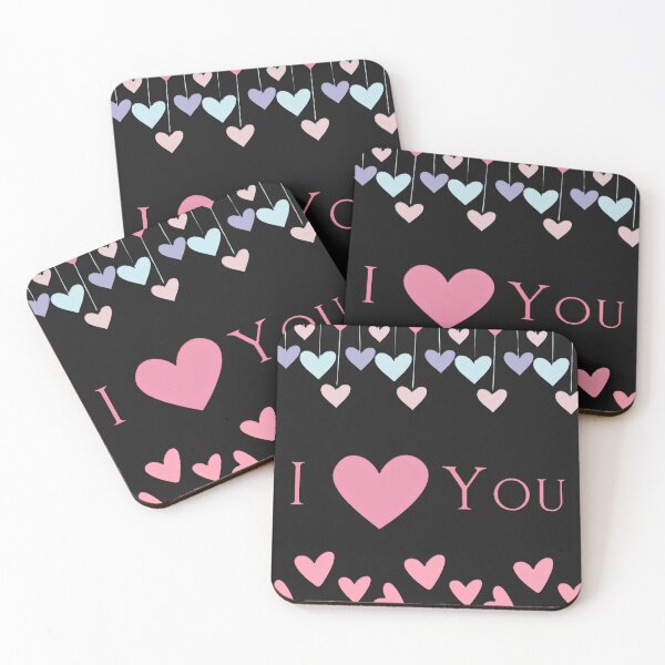 Item preview, I love you, Hearts, Pink. pastele designed and sold by PrinceskiKinii.