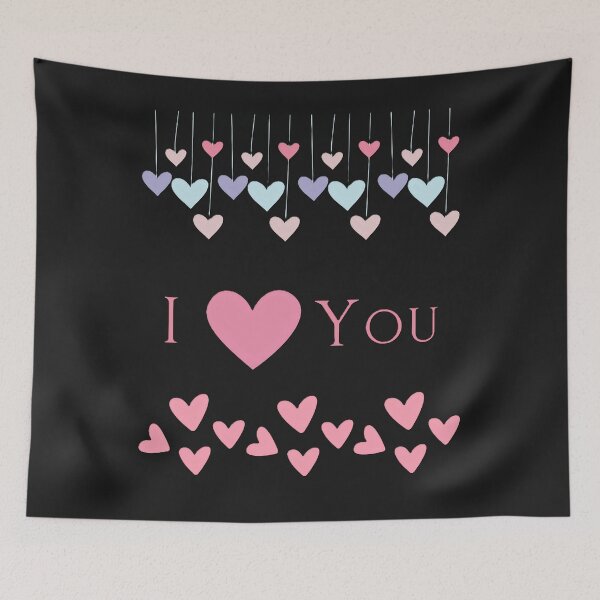 Item preview, I love you, Hearts, Pink. pastele designed and sold by PrinceskiKinii.
