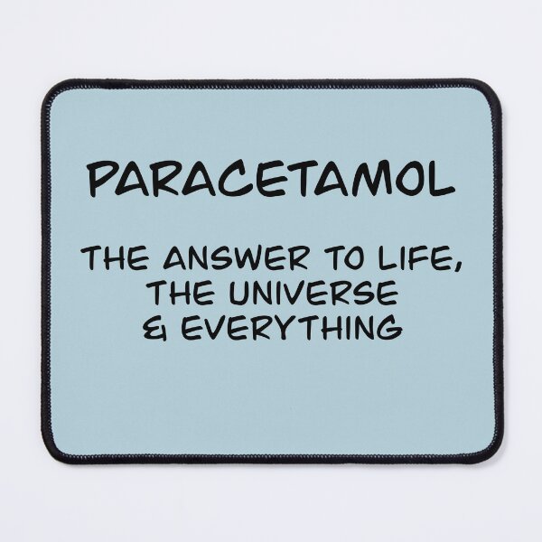 Item preview, Paracetamol: The Answer to Life, the Universe, and Everything designed and sold by Blacklinesw9.