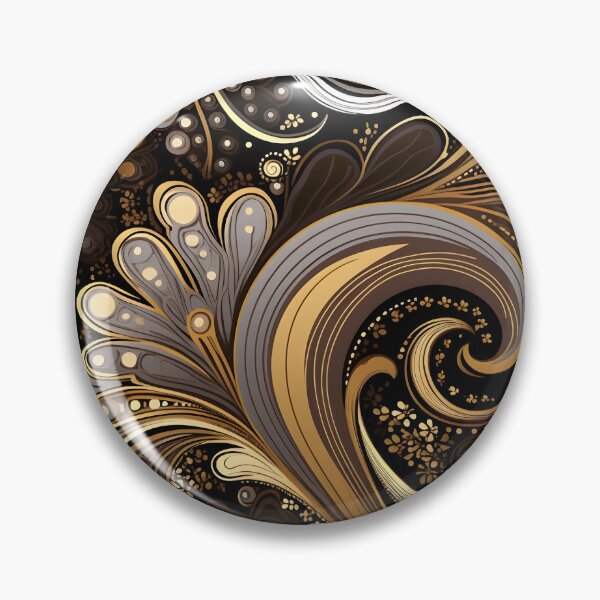 Item preview, toffee color swirling abstract decorative print designed and sold by dcrc.