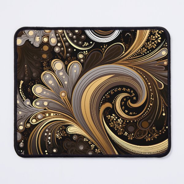Item preview, toffee color swirling abstract decorative print designed and sold by dcrc.