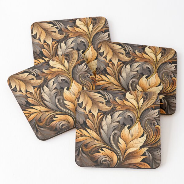 Item preview, toffee color swirling abstract decorative print designed and sold by dcrc.