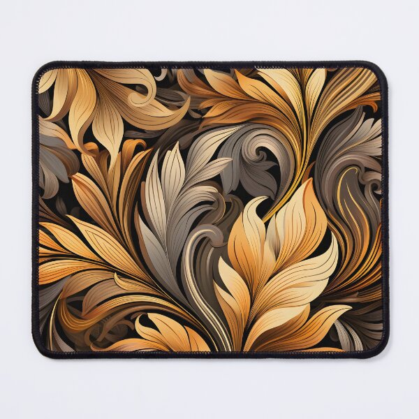 Item preview, toffee color swirling abstract decorative print designed and sold by dcrc.