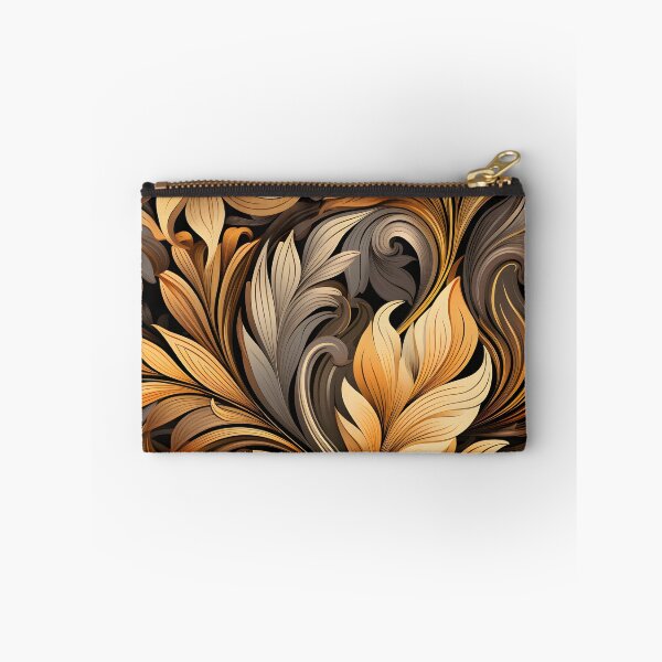 Item preview, toffee color swirling abstract decorative print designed and sold by dcrc.