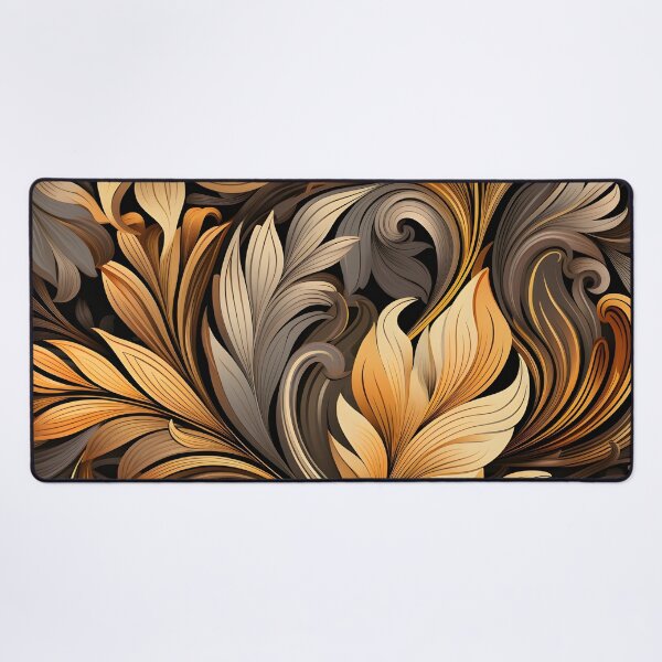 Item preview, toffee color swirling abstract decorative print designed and sold by dcrc.