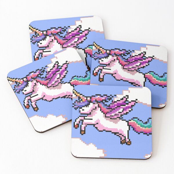 Item preview, pixel unicorn designed and sold by SpongyDesings.