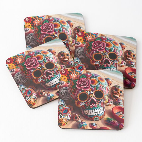 Item preview, Puerto vallarta skull art designed and sold by edleon.