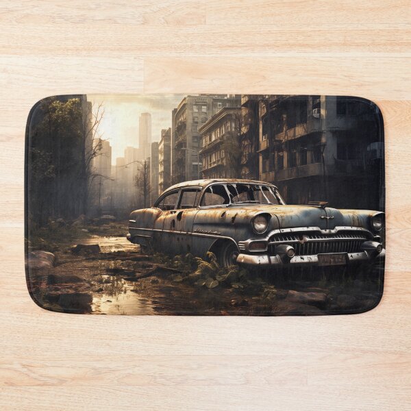 Item preview, Transform Your Workspace with a Stylish Desk Mat and Mouse Pad Set - Explore Apocalypse and Abandoned City Themes in Dieselpunk Style designed and sold by NexusDesk.