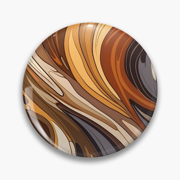 Item preview, toffee color swirling abstract decorative print designed and sold by dcrc.
