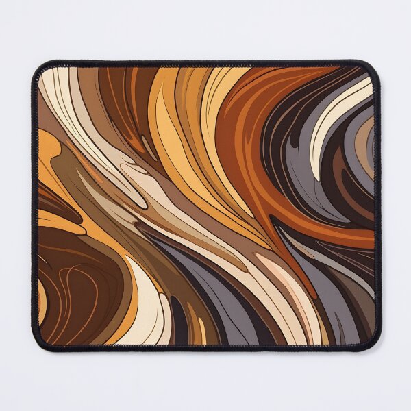 Item preview, toffee color swirling abstract decorative print designed and sold by dcrc.
