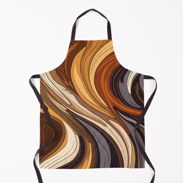 Item preview, toffee color swirling abstract decorative print designed and sold by dcrc.