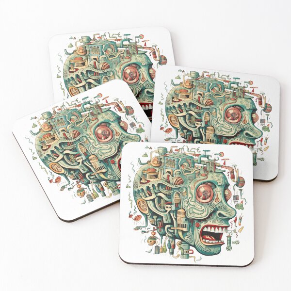 Item preview, Stop Overthinking Creepy Abstract designed and sold by CoolMantras.