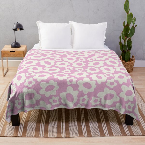 Item preview, MODERN BOHO MATISSE FLOWERS CREAM ON PASTEL PINK designed and sold by blomastudios.