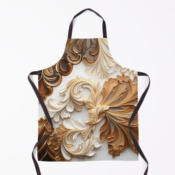 Item preview, toffee color swirling abstract decorative print designed and sold by dcrc.