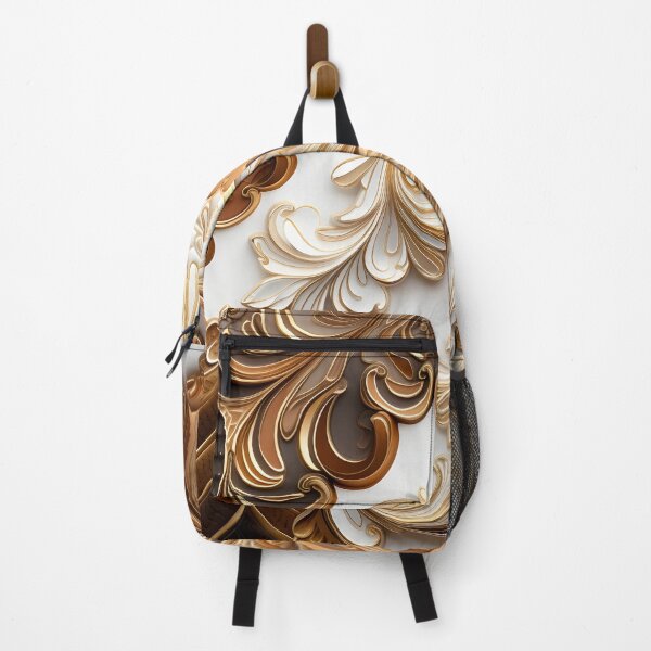 Item preview, toffee color swirling abstract decorative print designed and sold by dcrc.