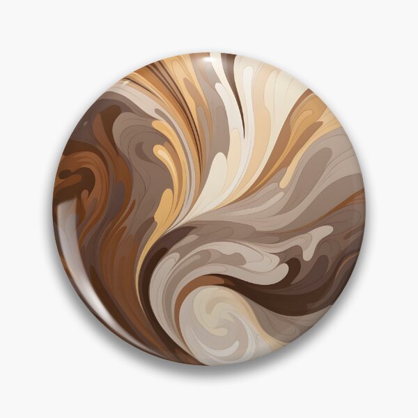 Item preview, toffee color swirling abstract decorative print designed and sold by dcrc.