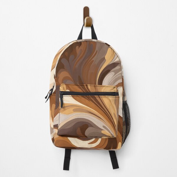 Item preview, toffee color swirling abstract decorative print designed and sold by dcrc.
