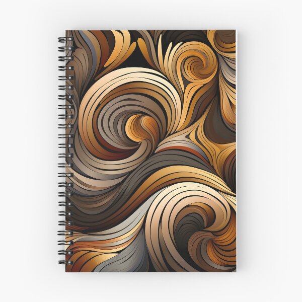 Item preview, toffee color swirling abstract decorative print designed and sold by dcrc.