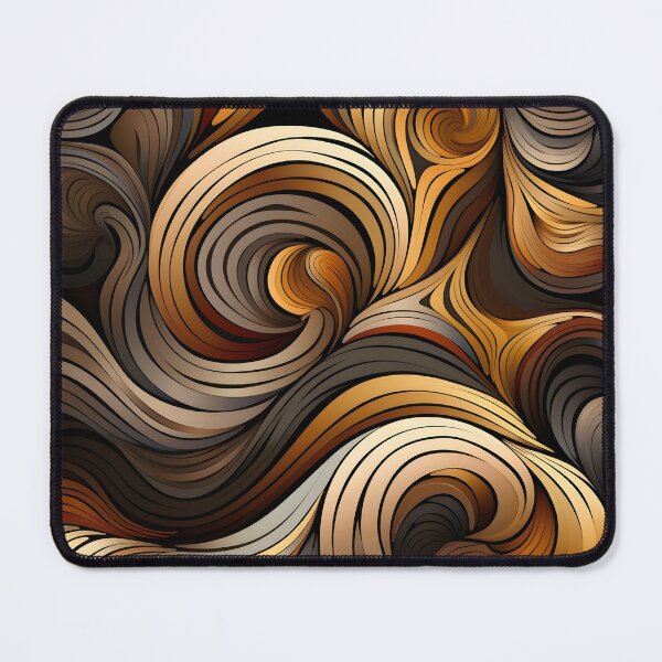 Item preview, toffee color swirling abstract decorative print designed and sold by dcrc.