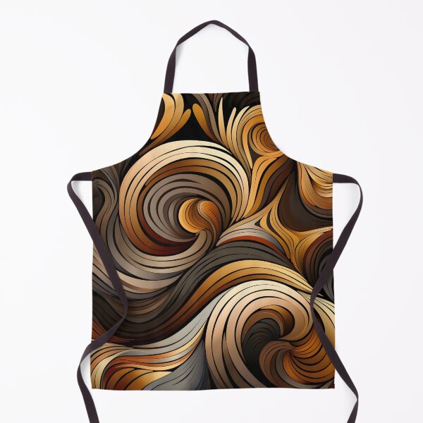 Item preview, toffee color swirling abstract decorative print designed and sold by dcrc.