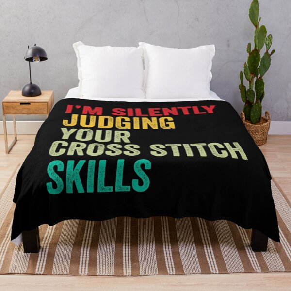 Item preview, Cross stitch Lovers Gift, Funny I'm Silently Judging Your Cross stitch Skills designed and sold by vzrnmichsudops.