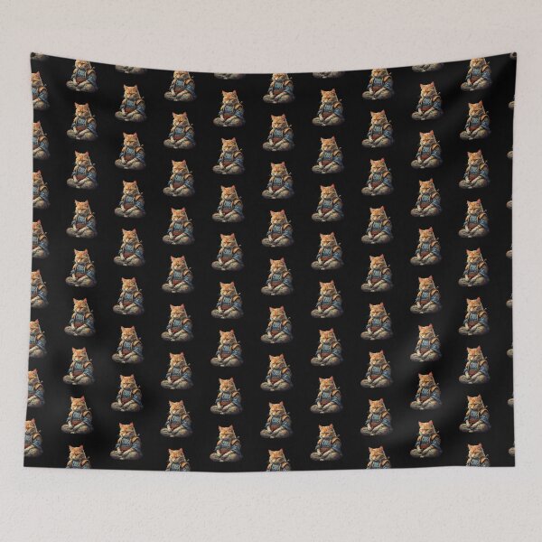 Item preview, Pixel Kitty 14 - Samurai Cat designed and sold by PixelKittyShop.