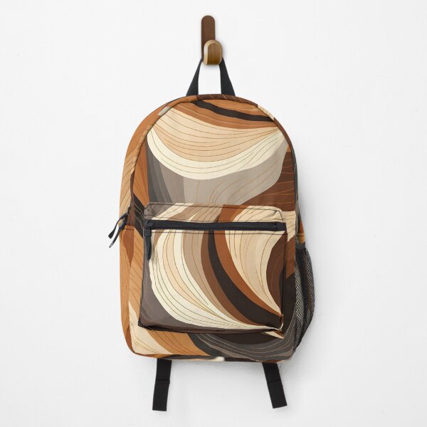 Item preview, toffee color swirling abstract decorative print designed and sold by dcrc.