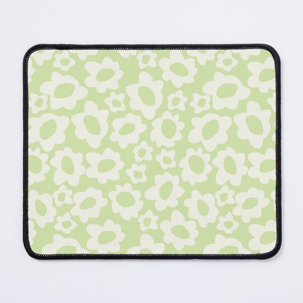 Aperçu de l'œuvre CREME DE FLEURS BOHO MATISSE MODERNE SUR VERT PASTEL créée et vendue par blomastudios.