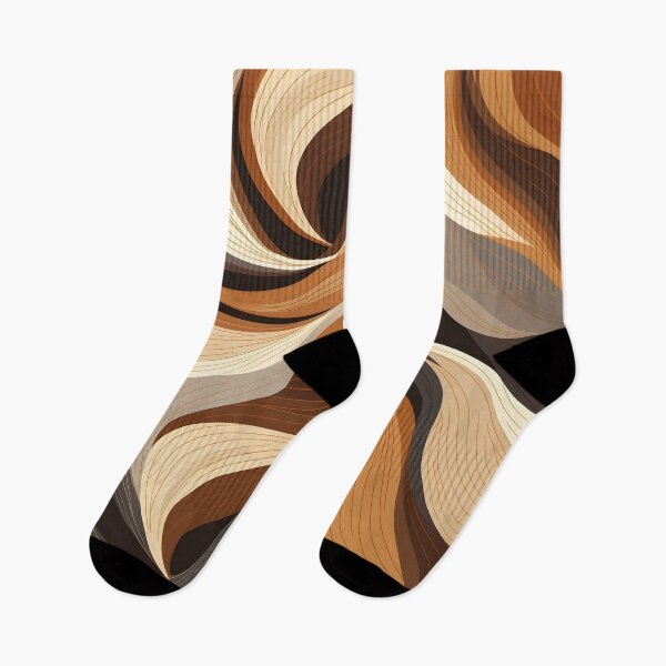 Item preview, toffee color swirling abstract decorative print designed and sold by dcrc.