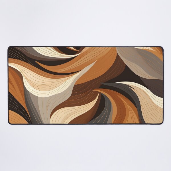 Item preview, toffee color swirling abstract decorative print designed and sold by dcrc.