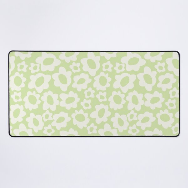 Item preview, MODERN BOHO MATISSE FLOWERS CREAM ON PASTEL GREEN designed and sold by blomastudios.