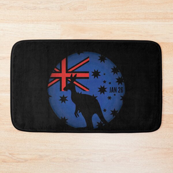 Item preview, Happy Australia Day Kangaroo Jan 26 Flag designed and sold by Laugh-Lines.
