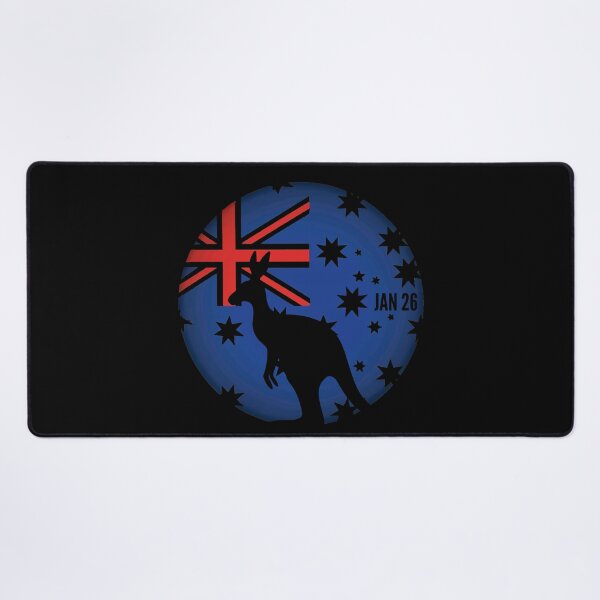 Item preview, Happy Australia Day Kangaroo Jan 26 Flag designed and sold by Laugh-Lines.
